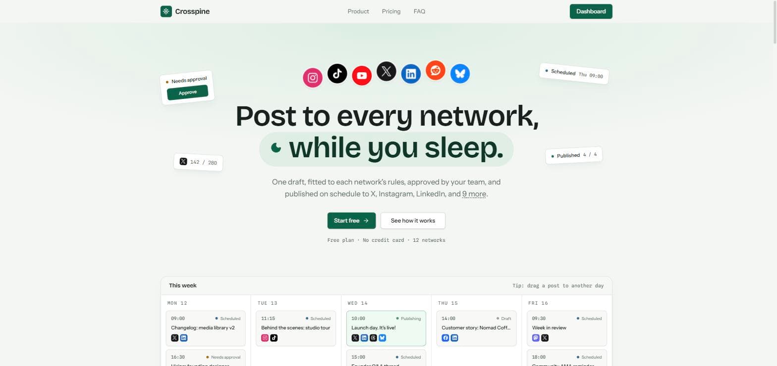 Crosspine – Publish Once, Everywhere screenshot